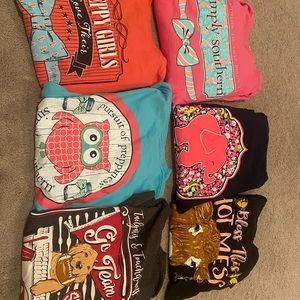 Simply southern lot of six long sleeve shirts